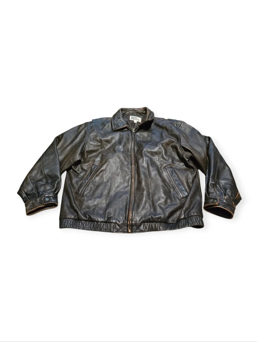 St. John's Bay Rustic Leather Bomber Jacket